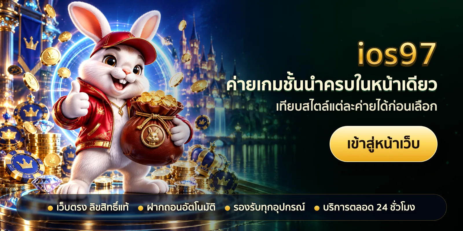 ภาพหัวเรื่องของ ios97 ชุดที่ 2 — ค่ายเกมชั้นนำครบในหน้าเดียว